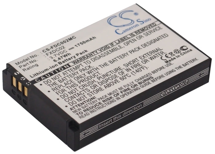 1750mAh Replacement Battery for Drift HD Ghost/Ghost S HD Action Camera - 3.7V Li-ion - FXDC02 & 72-011-00