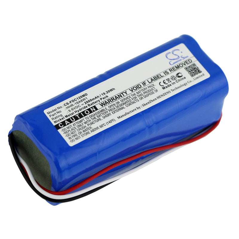 9.6V 2000mAh Ni-MH Replacement Battery for Fukuda Cardisuny C120 ECG Medical Monitor - Reliable Power