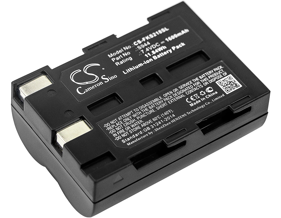 FURUKAWA S218 & Sumitomo Fusion Splicer Battery: 7.4V 1600mAh Li-ion (T-81M, T-66, JR-6) Replacement Battery.