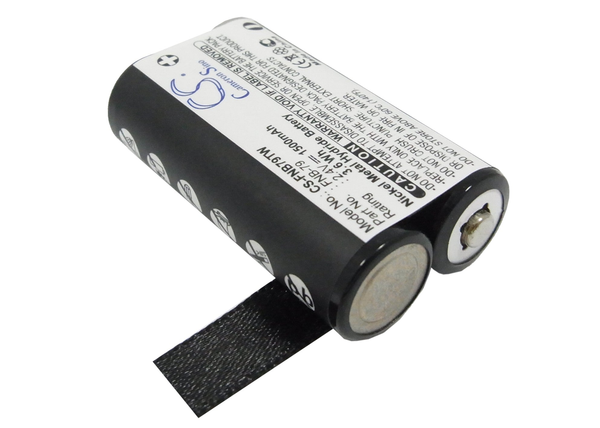 2.4V 1500mAh Ni-MH Replacement Battery for YAESU VR-120/VR-120D Two-Way Radio - FNB-79 Compatible