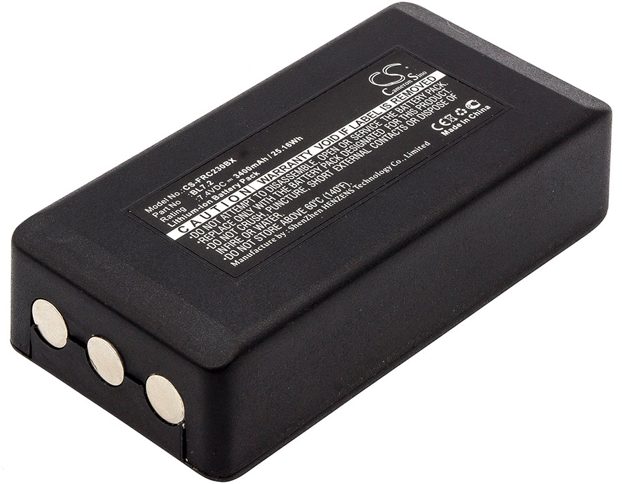 7.4V 3400mAh Li-ion Replacement Battery for Falard RC 012 & RC12 Crane Remote (78.95x39.95x22.20mm)