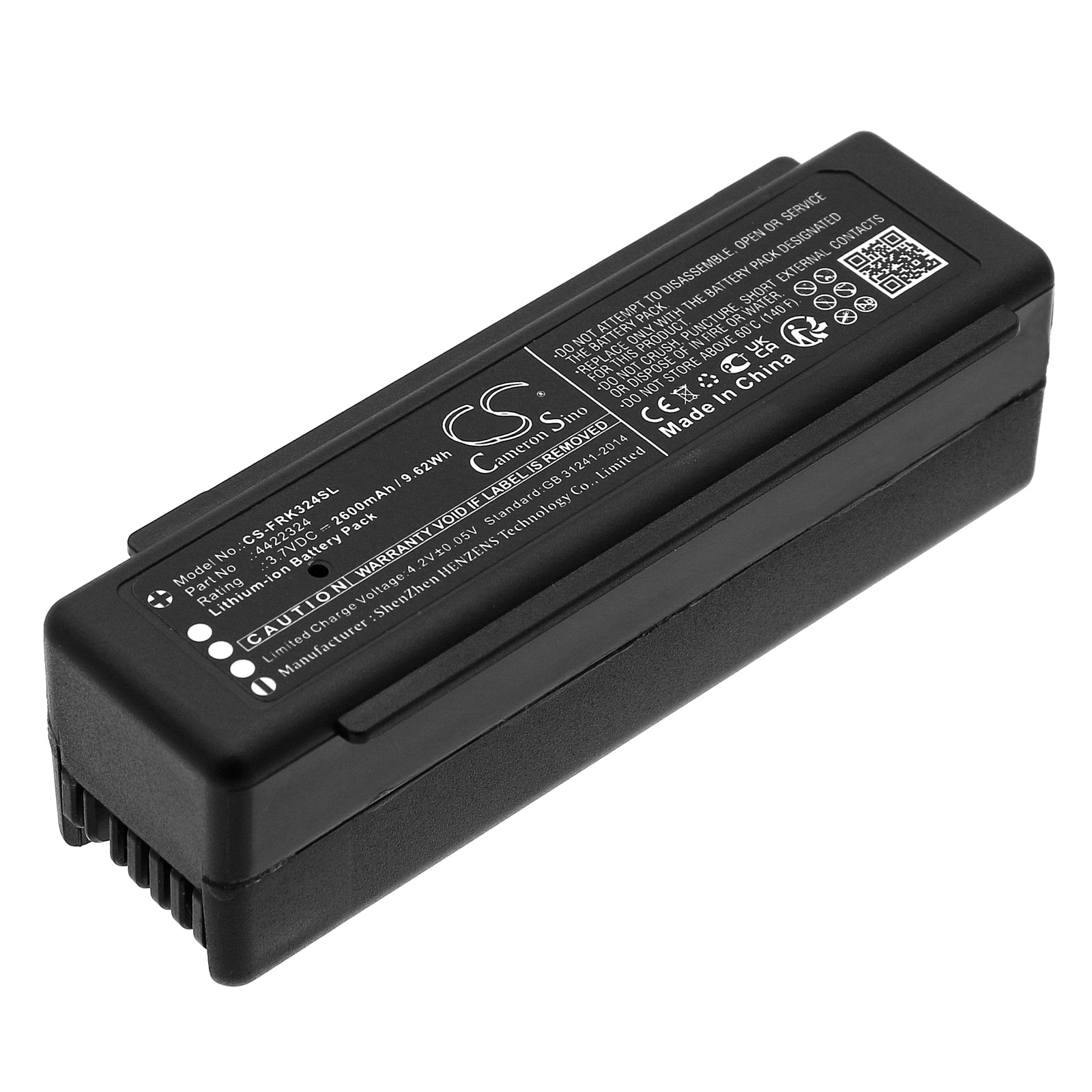 2600mAh Battery for Fluke Raytek Raynger 3i Plus IR Thermometer - 3.7V Li-ion Replacement for Equipment Survey Testing