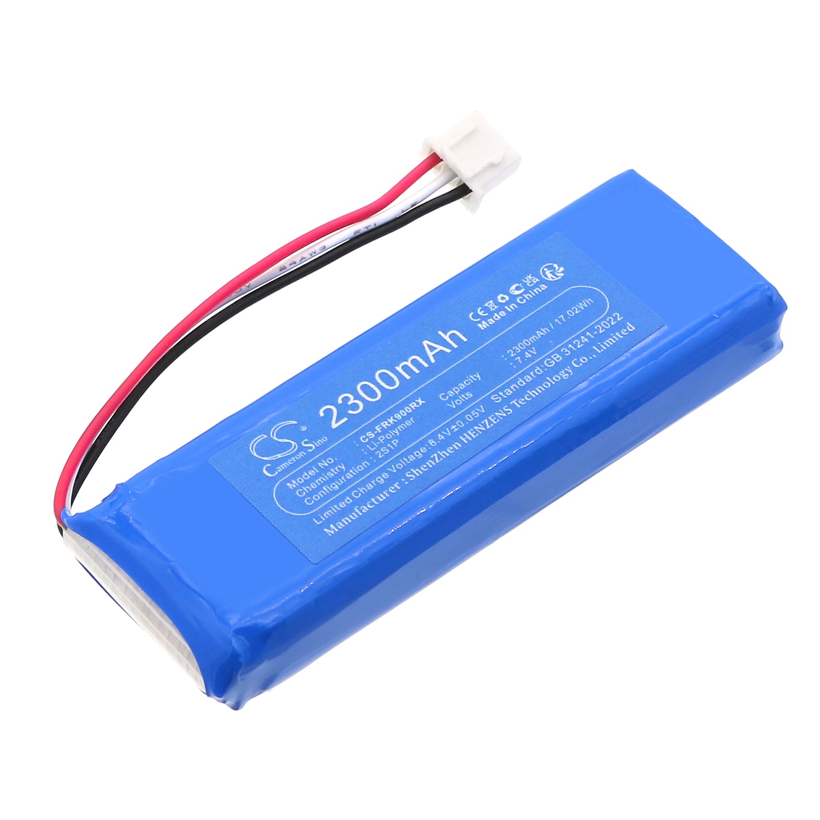 2300mAh 7.4V Li-Po Battery Replacement for FrSky X9D Plus/2019/SE & G-1200 Transmitter