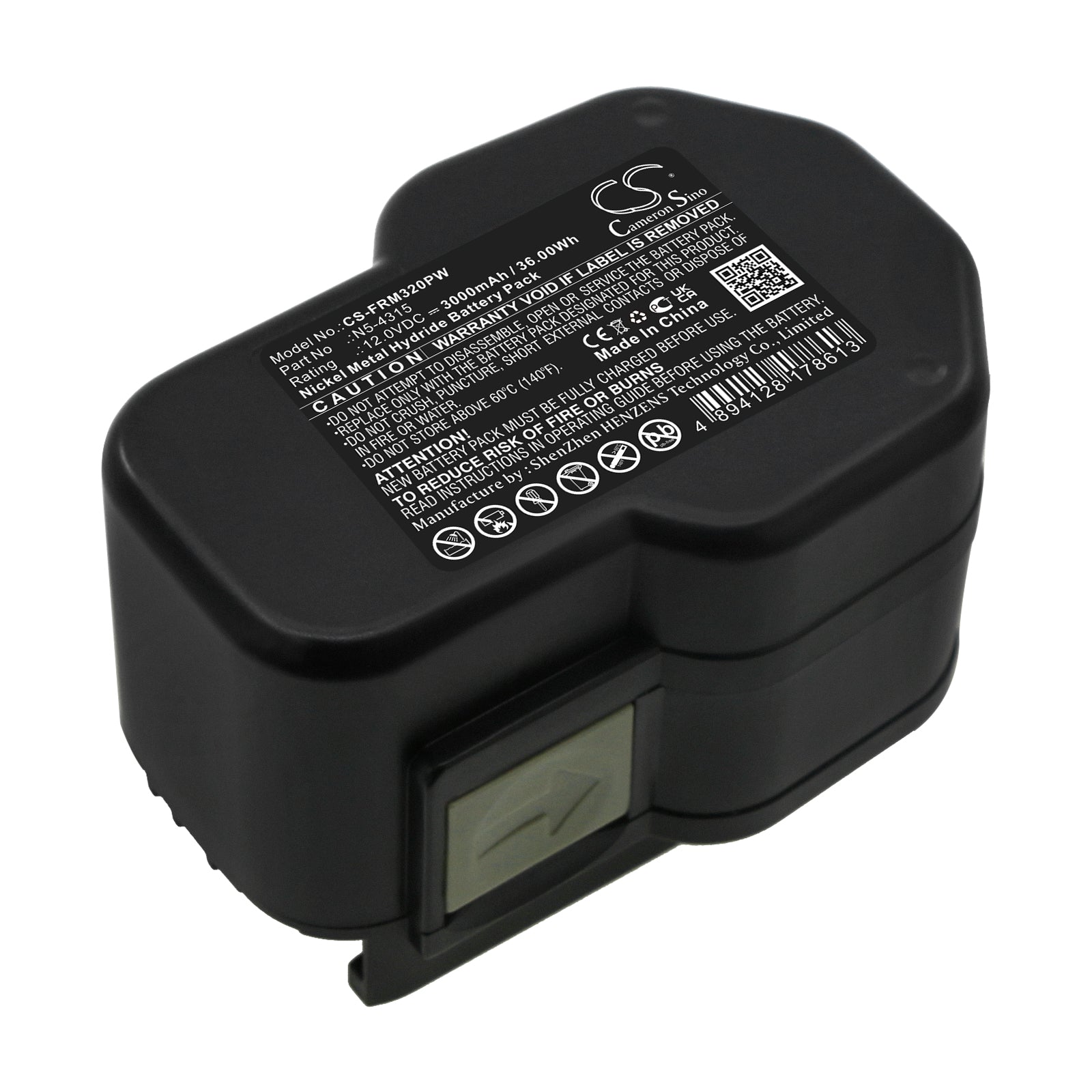 12V 3000mAh Ni-MH Battery for Fromm Strapping Tools: P320, P325, P329, P327, P326, P328 - Replacement N5-4315