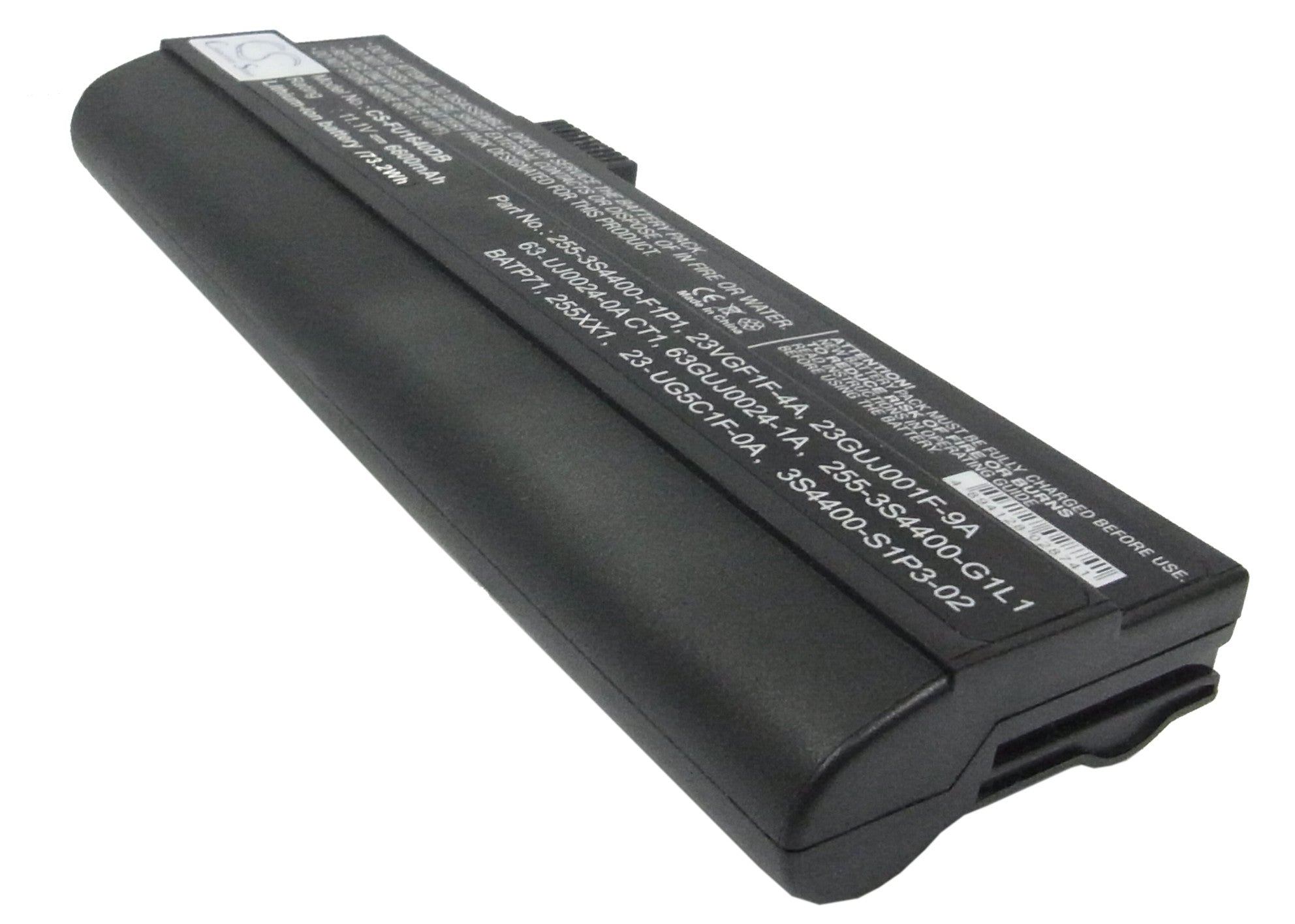 6600mAh Laptop Battery for Averatec 5500, VegaPlus 255/259, Uniwill 255/259 - 11.1V Li-ion Replacement