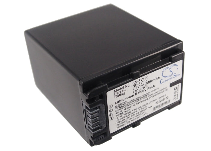 7.4V 2850mAh Li-ion Replacement Battery for Sony HDR-TG1, DSC-HX1, DSLR-A230 & Camera Models