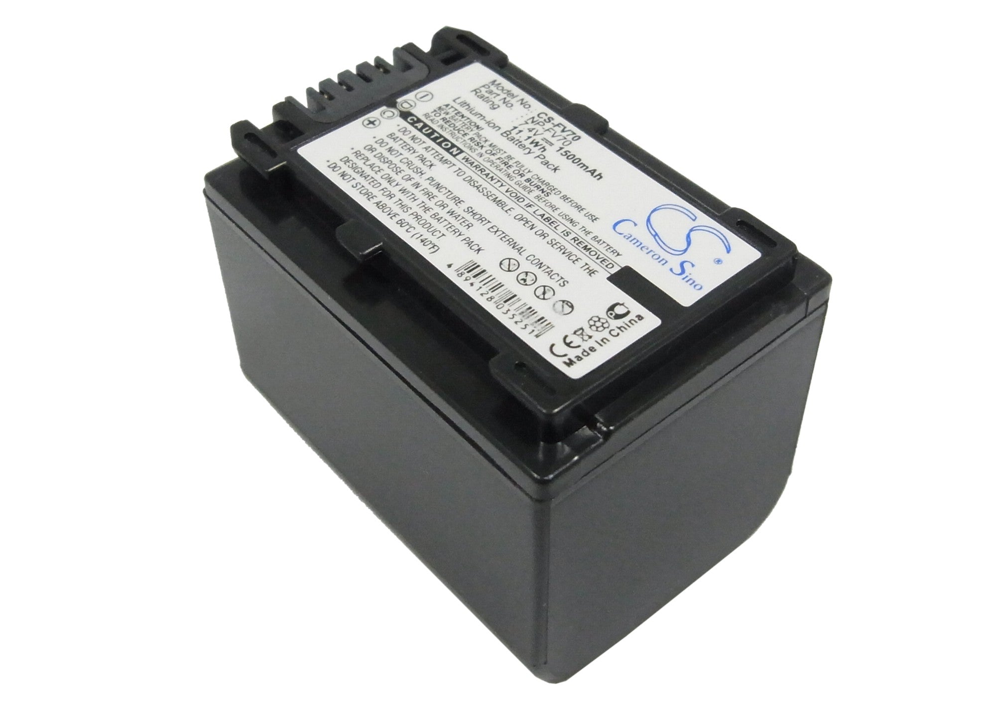 7.4V 1500mAh Li-ion Replacement Battery for Sony Handycam, Cyber-shot, Alpha Cameras & IDX Systems