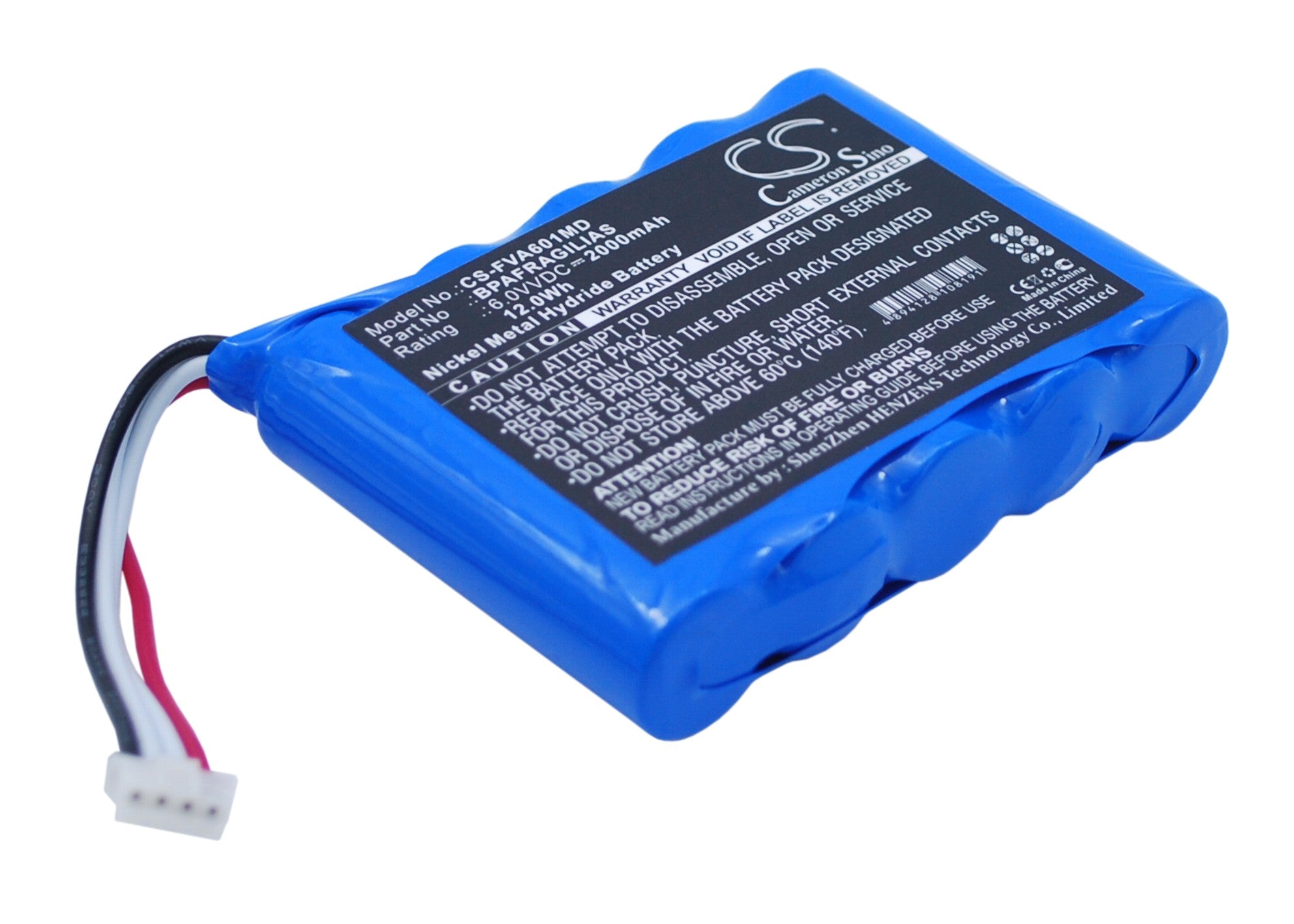 2000mAh Ni-MH Battery for Fresenius Agilia & Injectomat Infusion Pumps - 6V 12Wh Replacement Pack