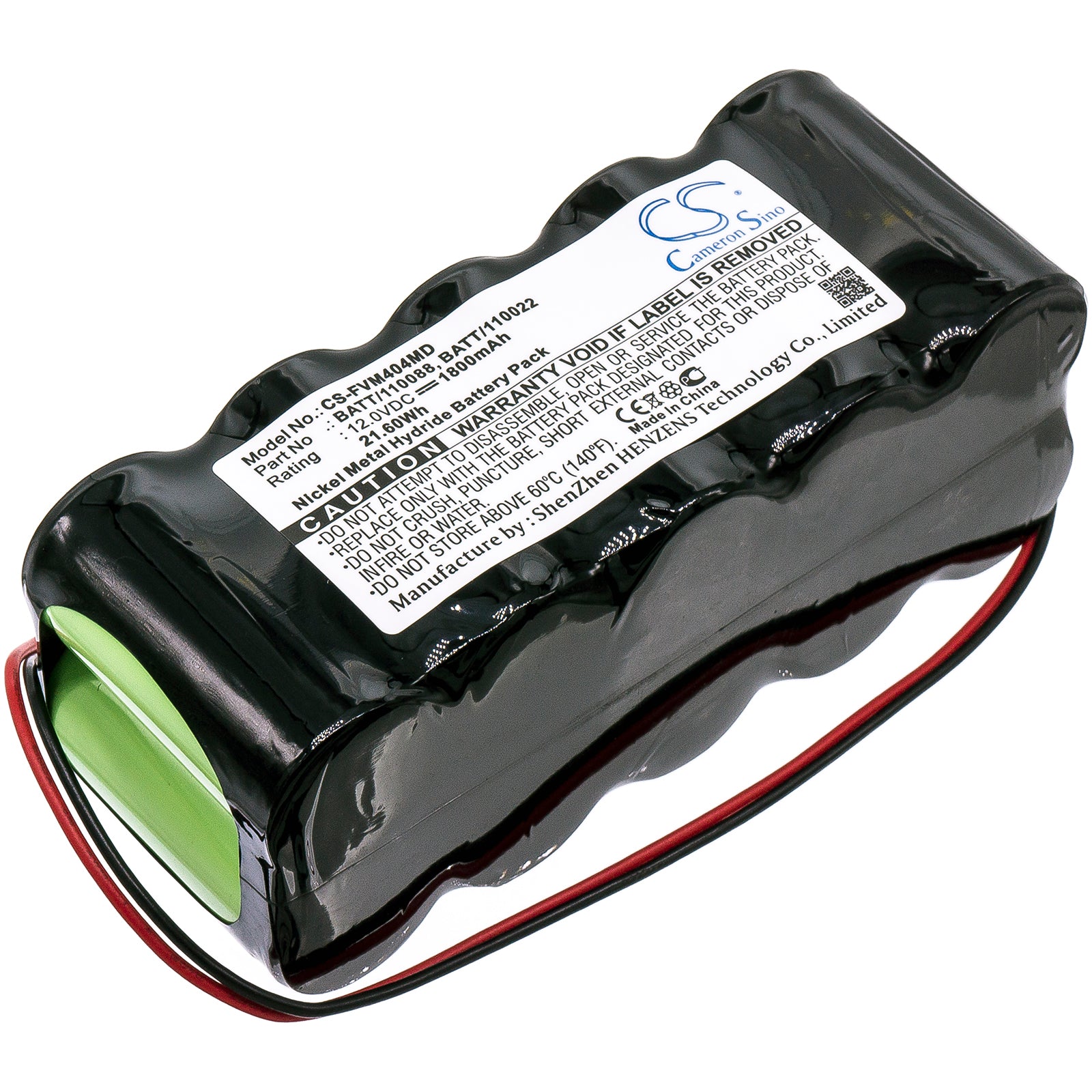 1800mAh Ni-MH 12V Battery for Fresenius Infusion Pumps: MCM 404/504, Volumed VP 2000/5000, Optima 2/3, 21.6Wh