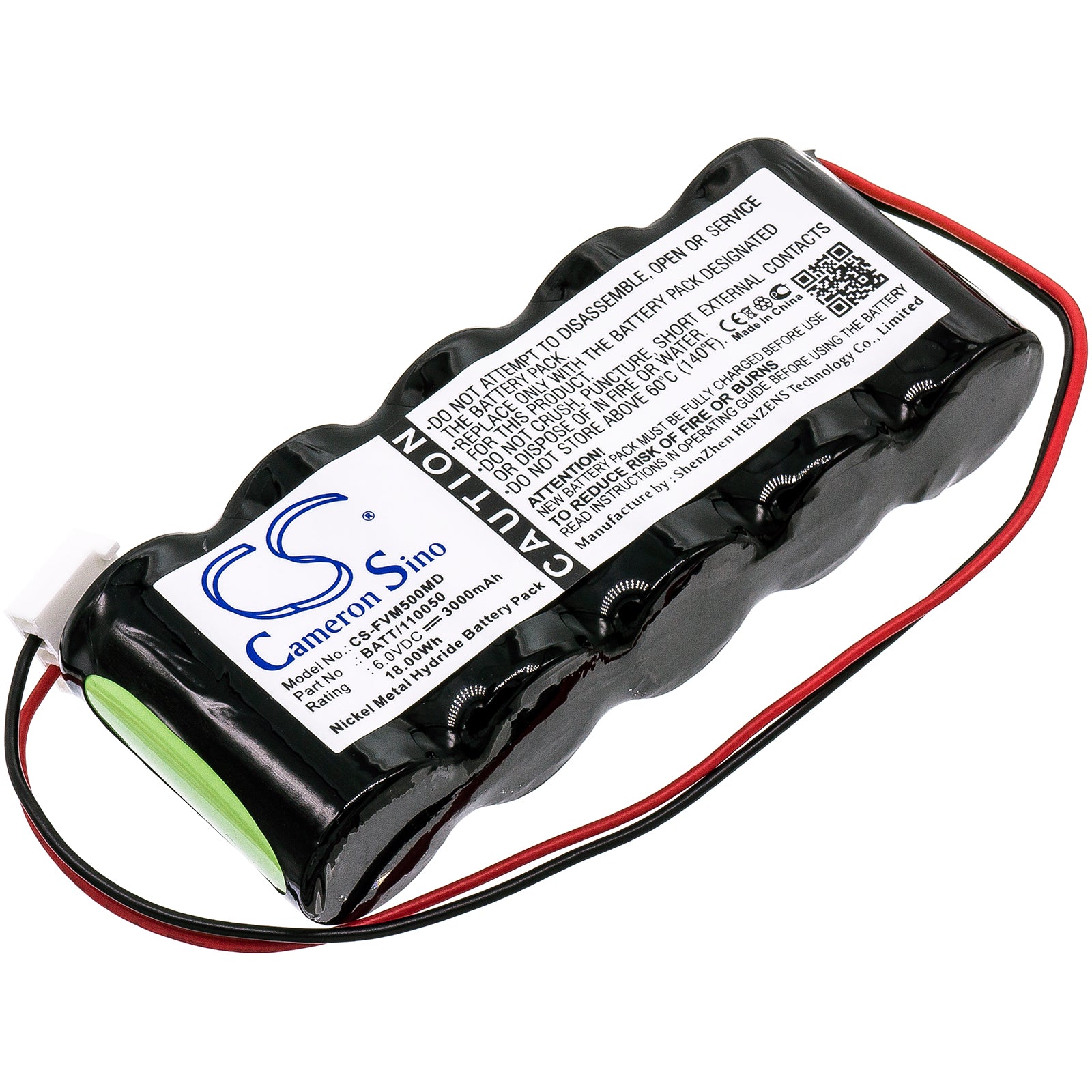 6V 3000mAh Ni-MH Battery Pack for Fresenius MCM500, MCM500D Infusion Pump - Medical Grade Replacement