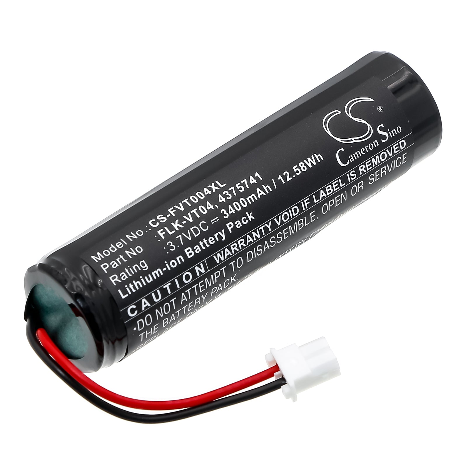 3400mAh Li-ion Replacement Battery for Fluke VT04/VT04A Visual IR Thermometer - 3.7V 12.58Wh