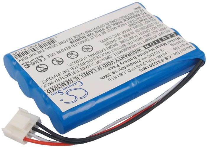 2000mAh Replacement Battery for Fukuda FX-3010 & CardiMax FX-3010 EKG - 9.6V Ni-MH
