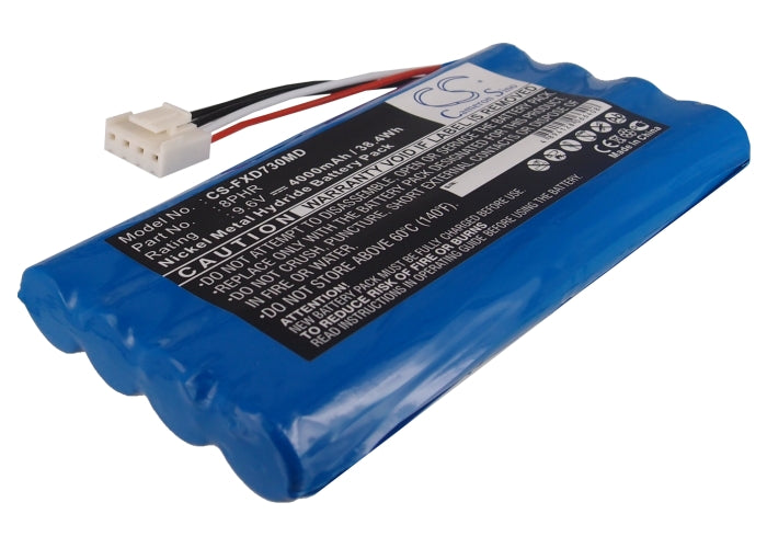 9.6V 4000mAh Replacement Battery Pack for Fukuda FX-7302 & Cardimax FCP-7101 EKG Monitor - Medical Grade