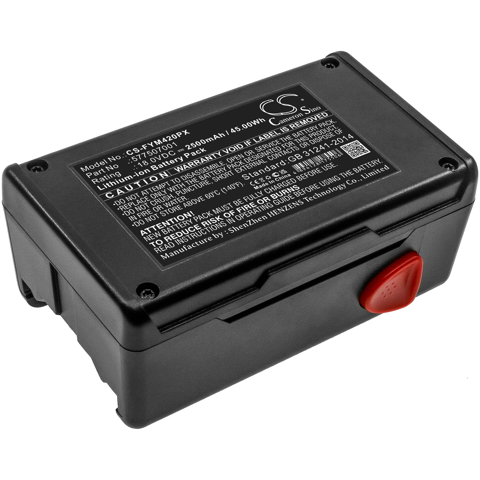 18V 2500mAh Replacement Battery for Flymo Contour Easicut SimpliStore - Cordless Trimmers & Edgers - 577507001