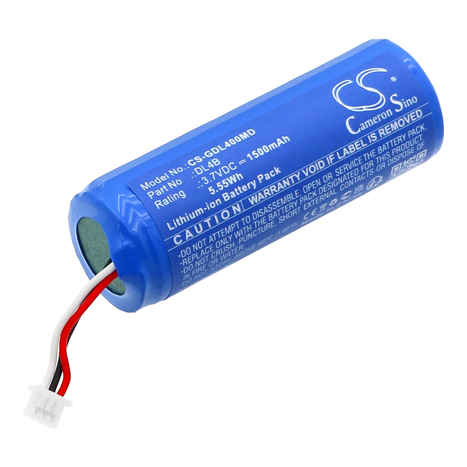 DermLite 4 & DL4 Series Replacement Battery (DL4W, DL4B) - 1500mAh, 3.7V Lithium-Ion Power for Dermoscopy