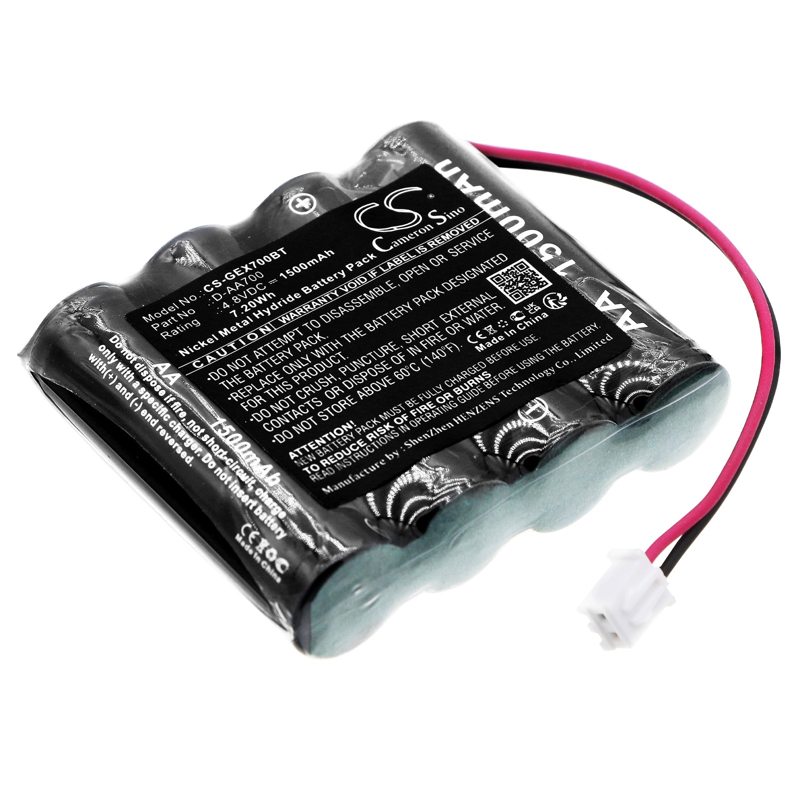 1500mAh Battery for GE Security Simon Alarm System - 4.8V Ni-MH Replacement Battery for Talking Control Panel