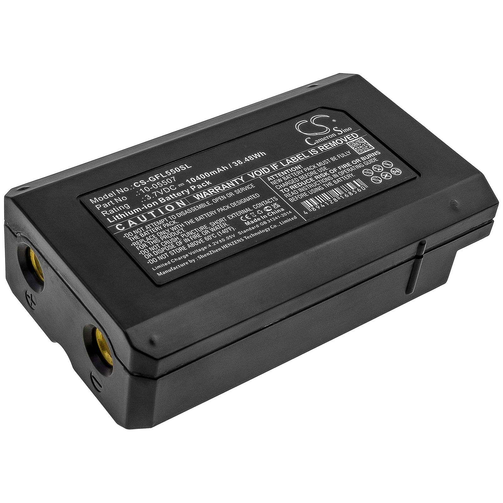 10400mAh Li-ion Battery - Geo-Fennel FL 500/FLG 500/FL 550 Rotationslaser - 3.7V, 38.48Wh Replacement Power