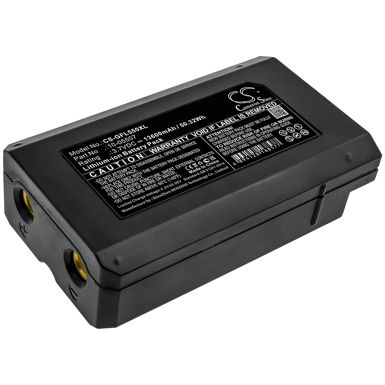 Geo-Fennel Laser Battery: 13600mAh Li-ion, 3.7V, for FL 500/FLG 500/FL 550 - Replacement Power Pack