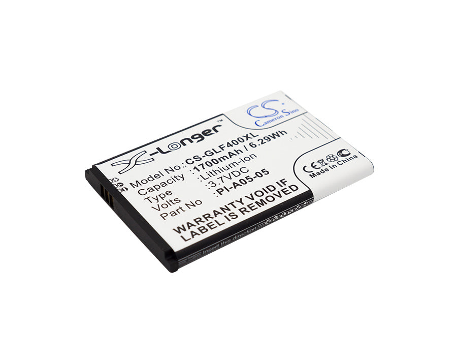 1700mAh Replacement Battery for Golf Buddy GPS: World, Color, DSC-GB400, Navigator, PI-A05-05, LI-A02-04