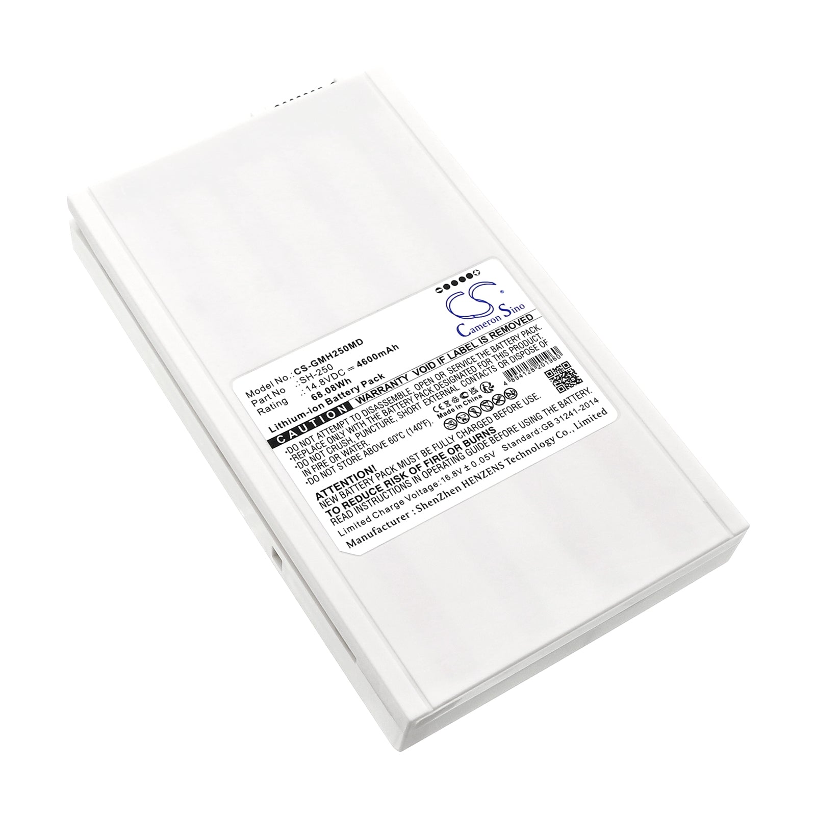 4600mAh Replacement Battery for GE Logiq & Vivid Ultrasound - 14.8V, 68Wh Lithium-Ion Power