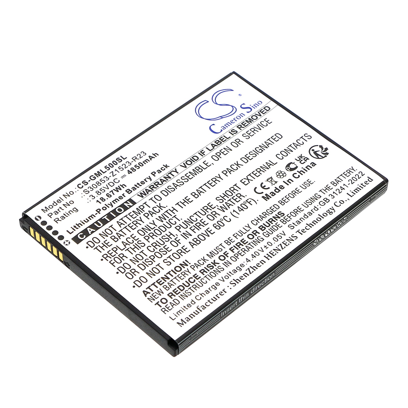 Gigaset GS5 Battery Replacement - 4850mAh Li-Polymer - GS5, GS5 Lite, GS5 Senior Compatible