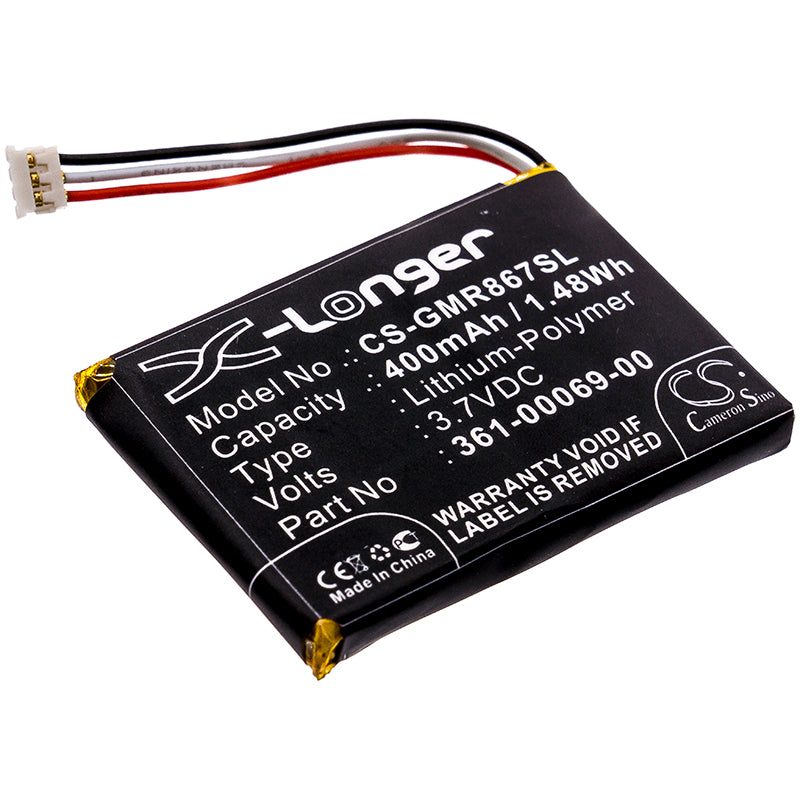 400mAh Replacement Battery for Garmin Barklimiter & Delta Dog Training Collars: 3.7V Li-Polymer