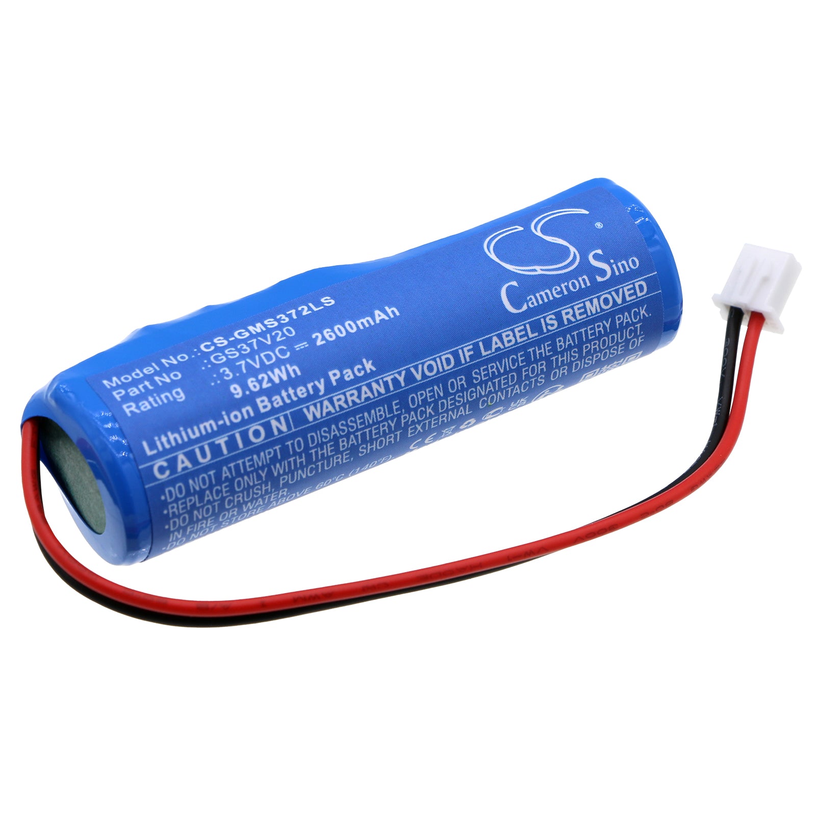 2600mAh 3.7V Li-ion Replacement Battery for Gama Sonic GS37V20FL Solar Lights (65.8x22.5x18.6mm)