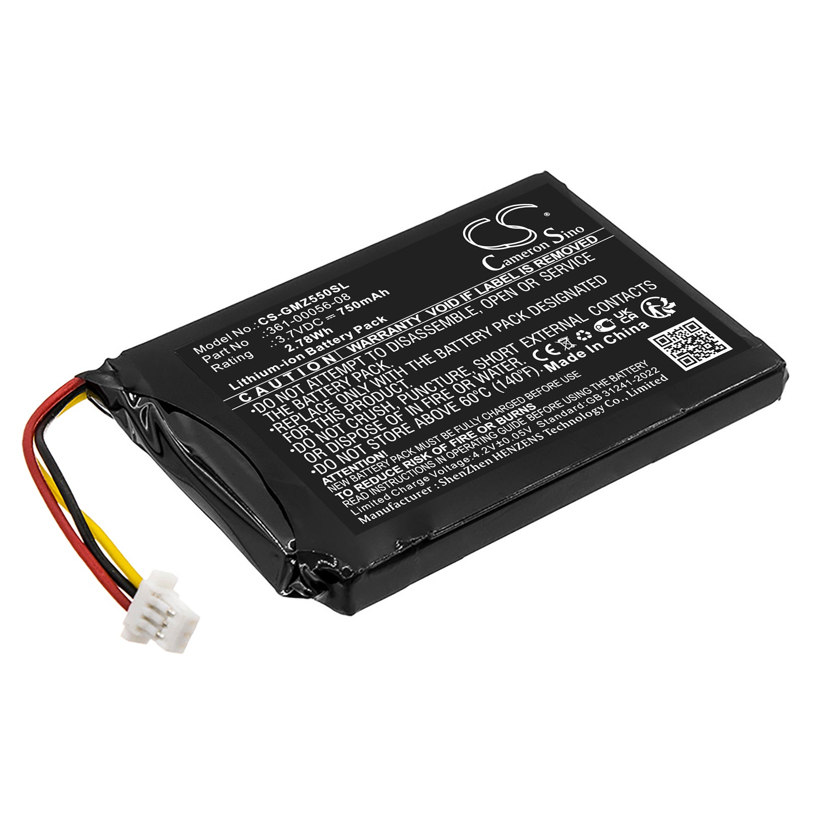 750mAh Garmin DriveSmart GPS Navigator Replacement Battery (5, 55, 65, & More) - 3.7V Li-ion