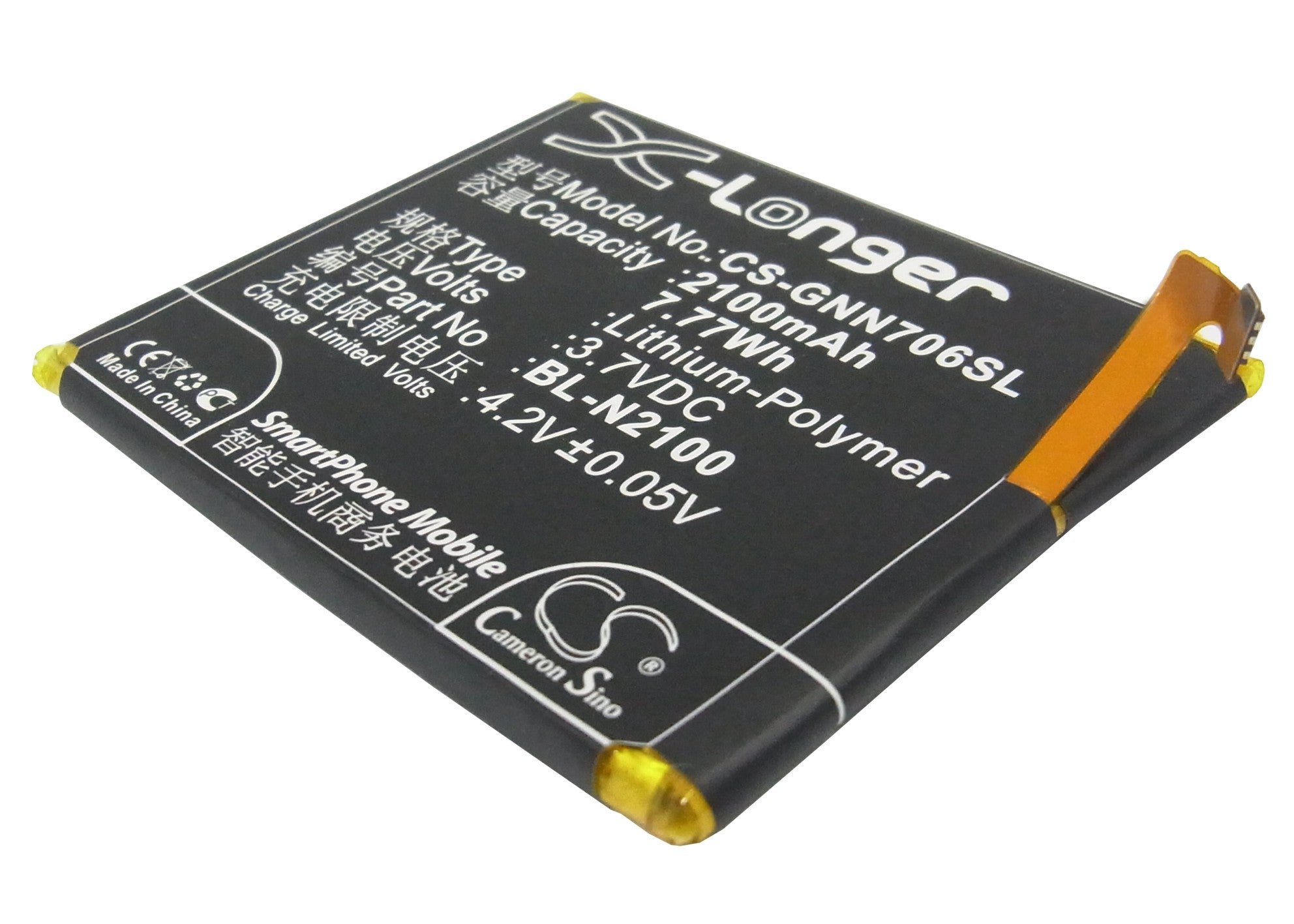 GIONEE GN706L/GN706 Smartphone Battery - 2100mAh 3.7V Li-Polymer Replacement BL-N2100
