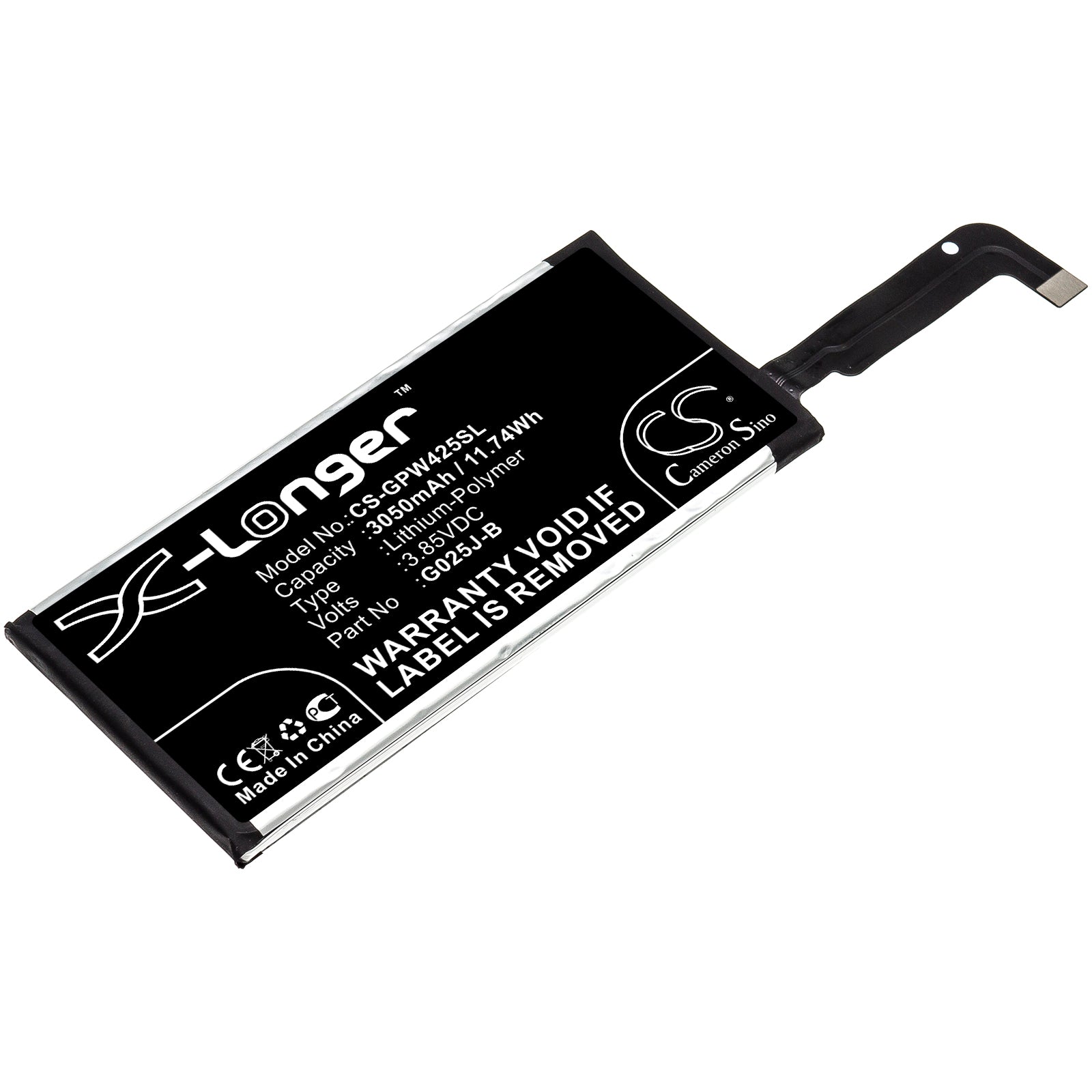 3050mAh Battery Replacement for Google Pixel 4A - Mobile Smartphone, 3.85V Li-Polymer Battery