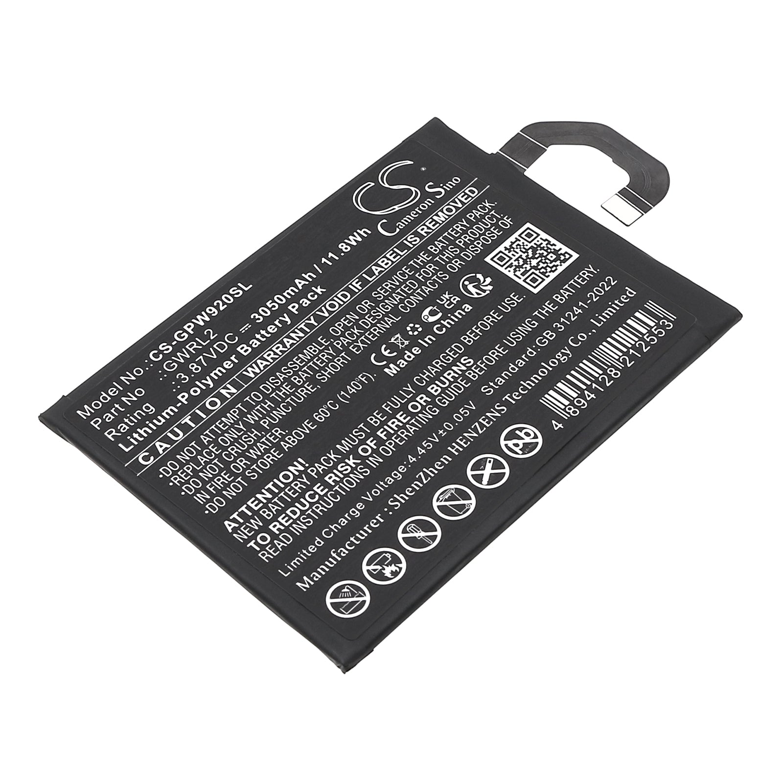 Pixel 9 Pro Fold Replacement Battery - 3050mAh Li-Polymer - GGH2X, GC15S, GWRL2 - Mobile SmartPhone Battery