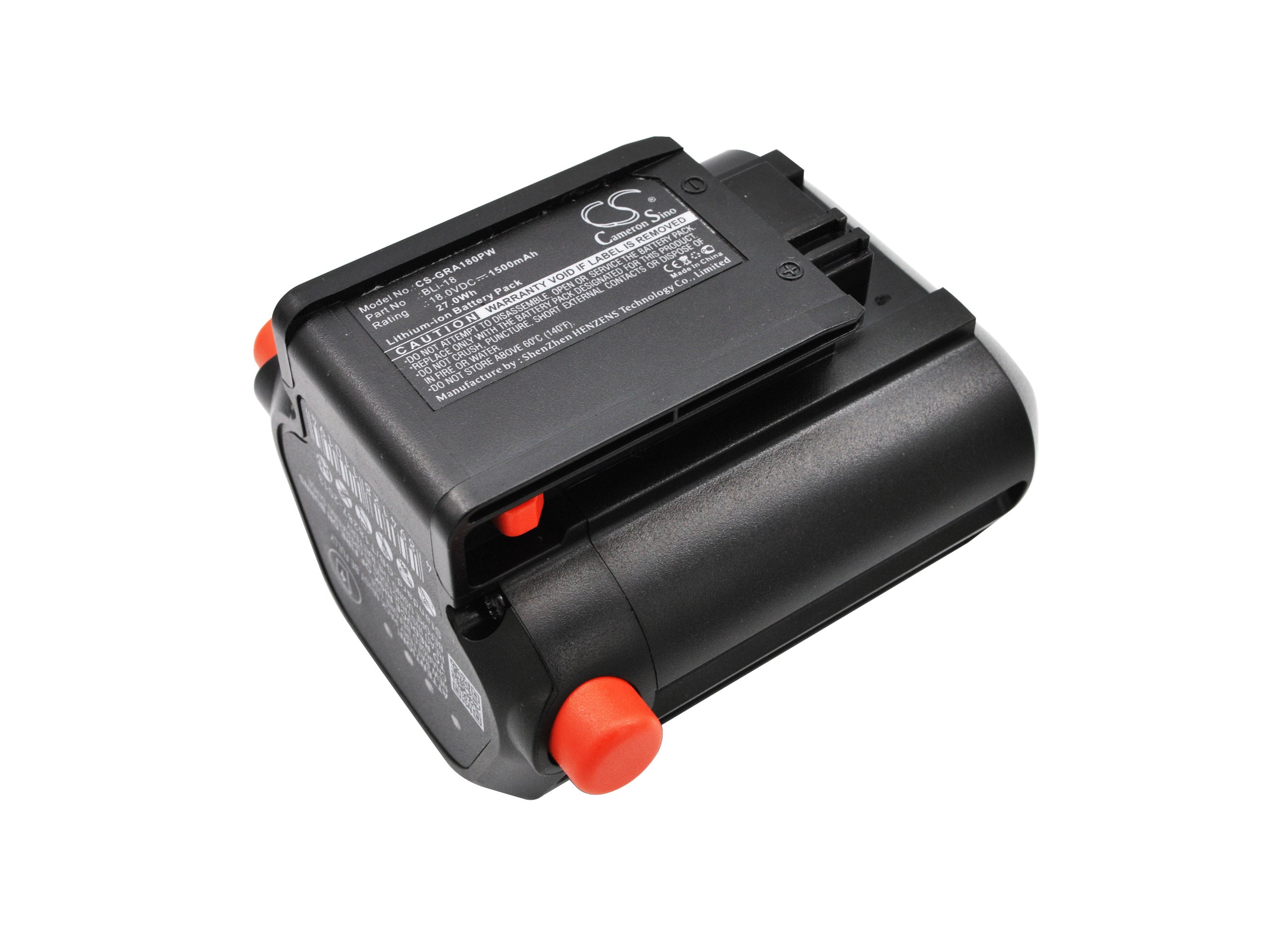 18V 1500mAh Li-Ion Battery for Gardena Accu Hedge Trimmers, Delimbers, Blowers & Trimmers - EasyCut, TCS, THS Series