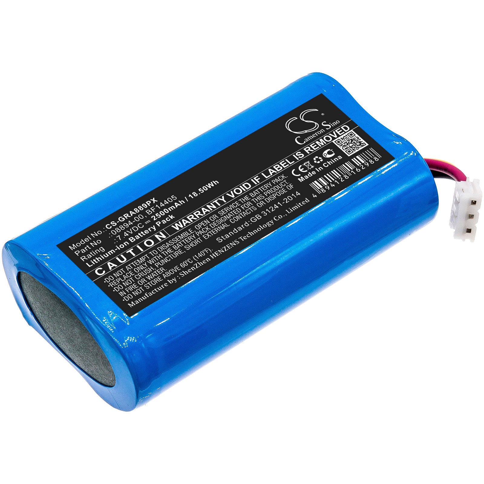 2500mAh 7.4V Li-ion Replacement Battery for Gardena ComfortCut 8893, 8895 & D-89079 Cordless Shears