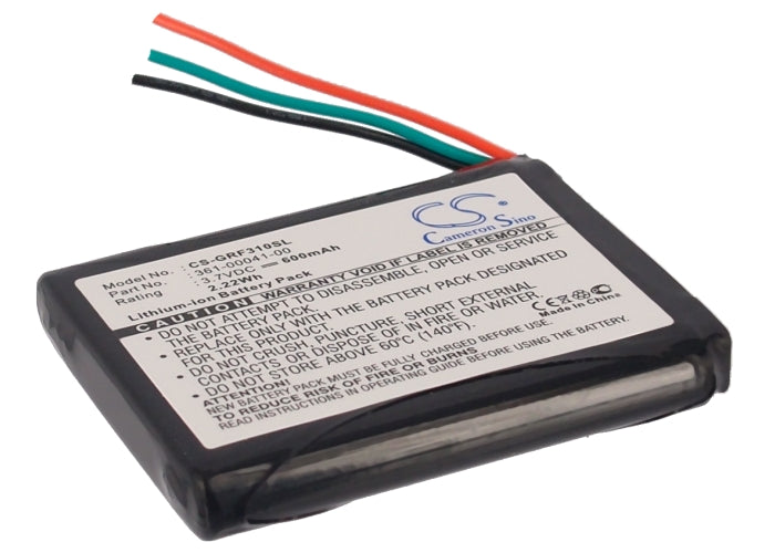 600mAh 3.7V Li-ion Replacement Battery for Garmin Forerunner 310XT GPS Navigator - Extended Life