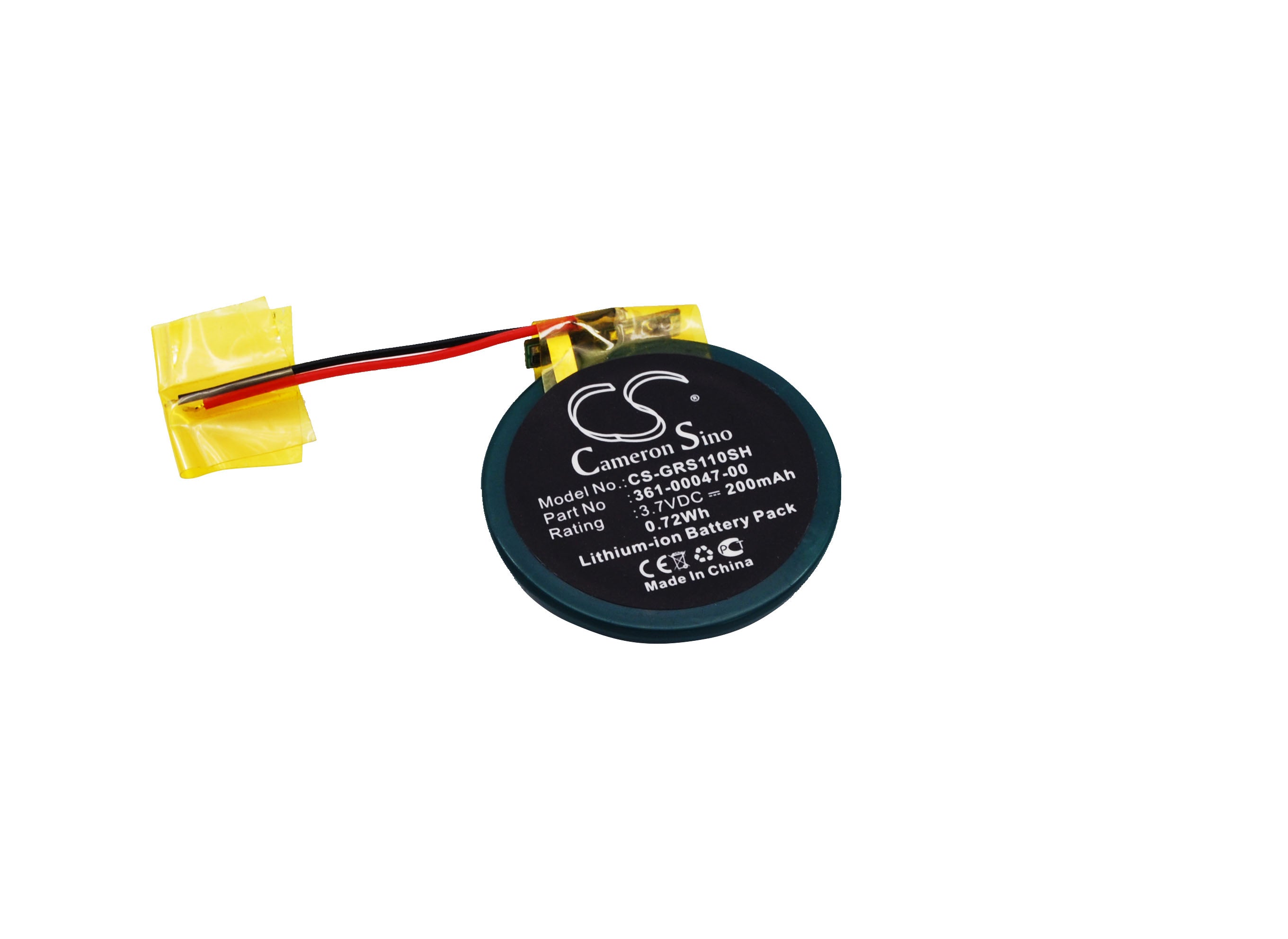 200mAh 3.7V Li-ion Replacement Battery for Garmin Forerunner & Approach Smartwatch (S1/110/210/S1/S3/S4)