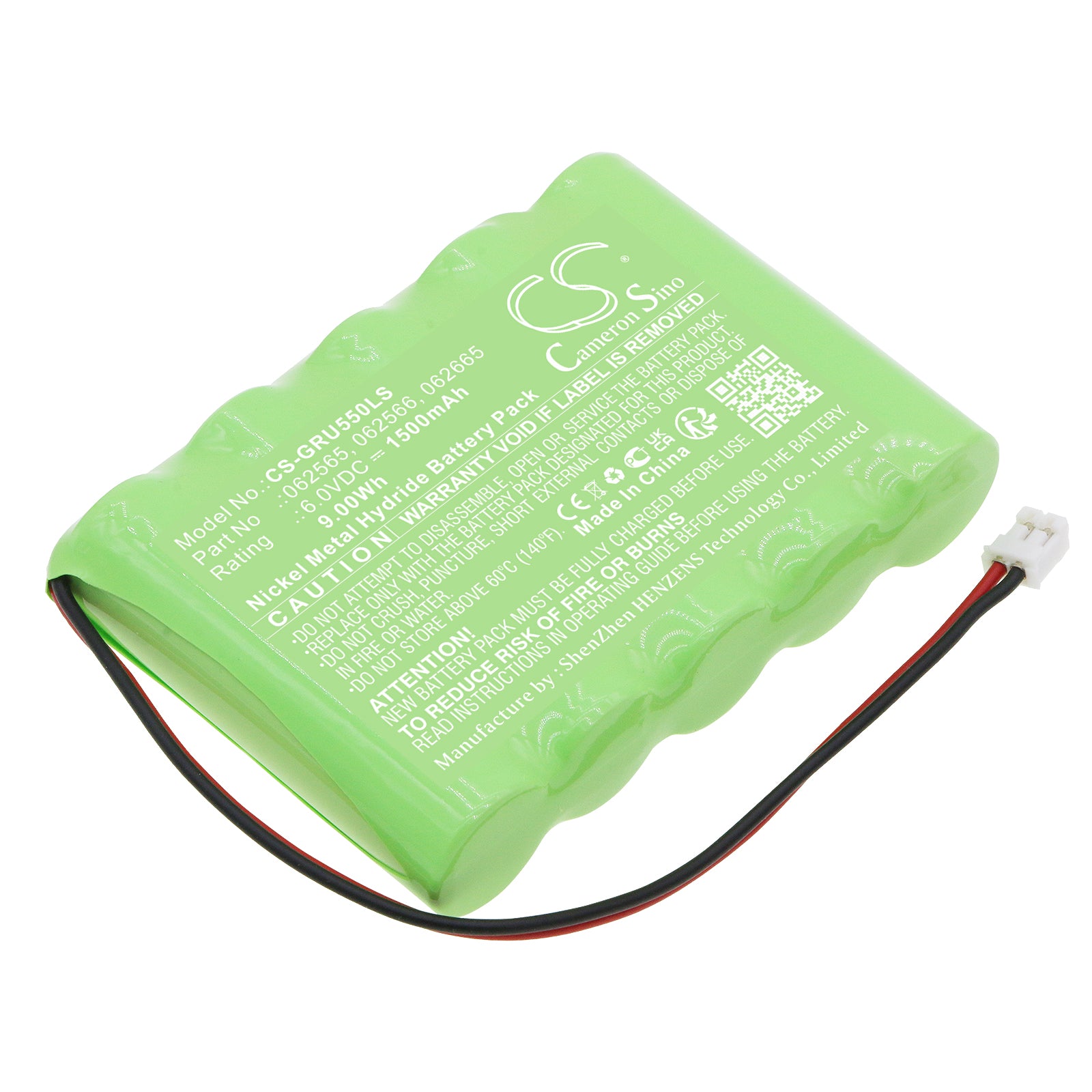 6V 1500mAh Ni-MH Battery for Legrand BAES Addressable Emergency Lights - Replaces 062565, SATI Compatible