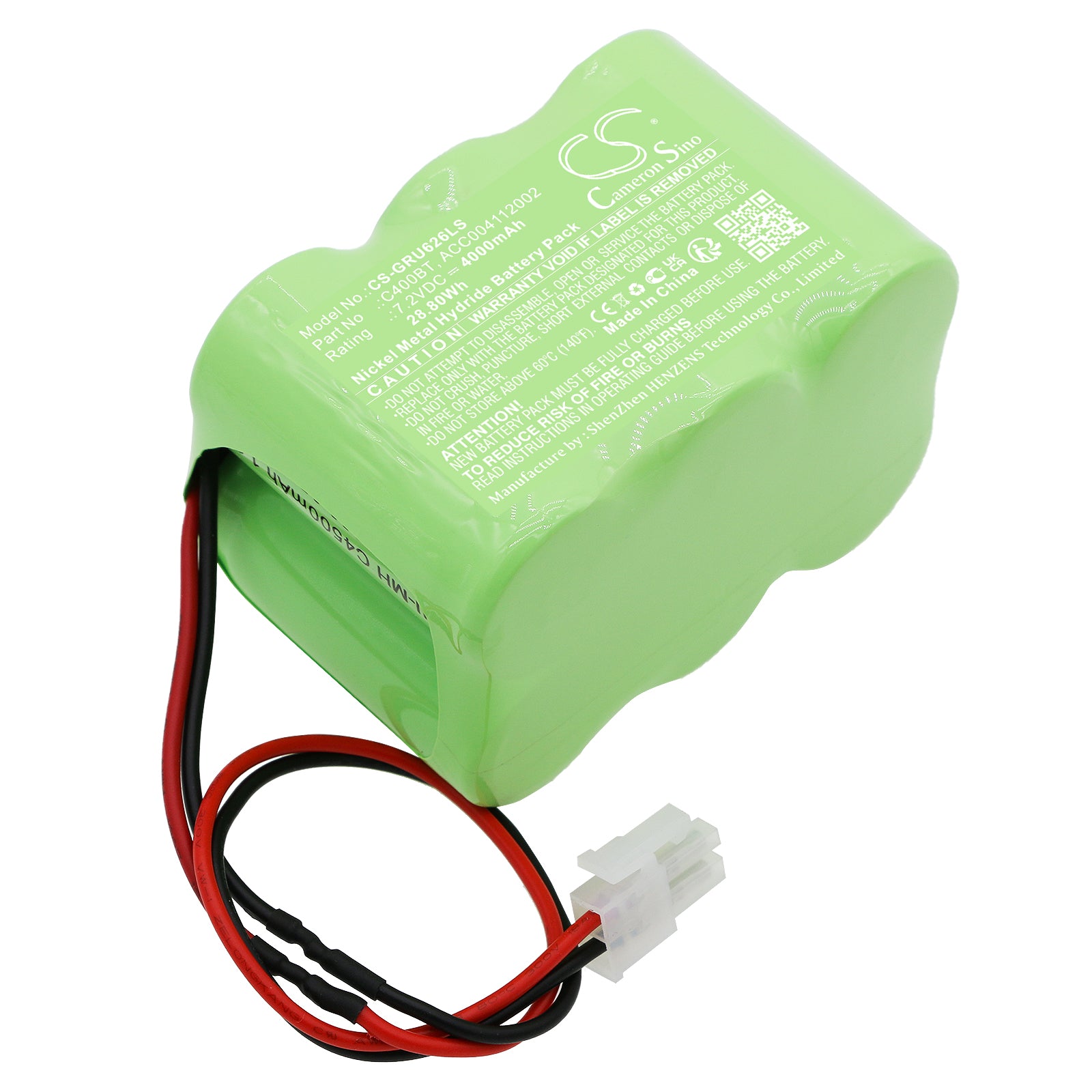 7.2V 4000mAh Ni-MH Replacement Battery Pack for Legrand Emergency Lighting 062632, 660975 - C400BT, ACC004112002