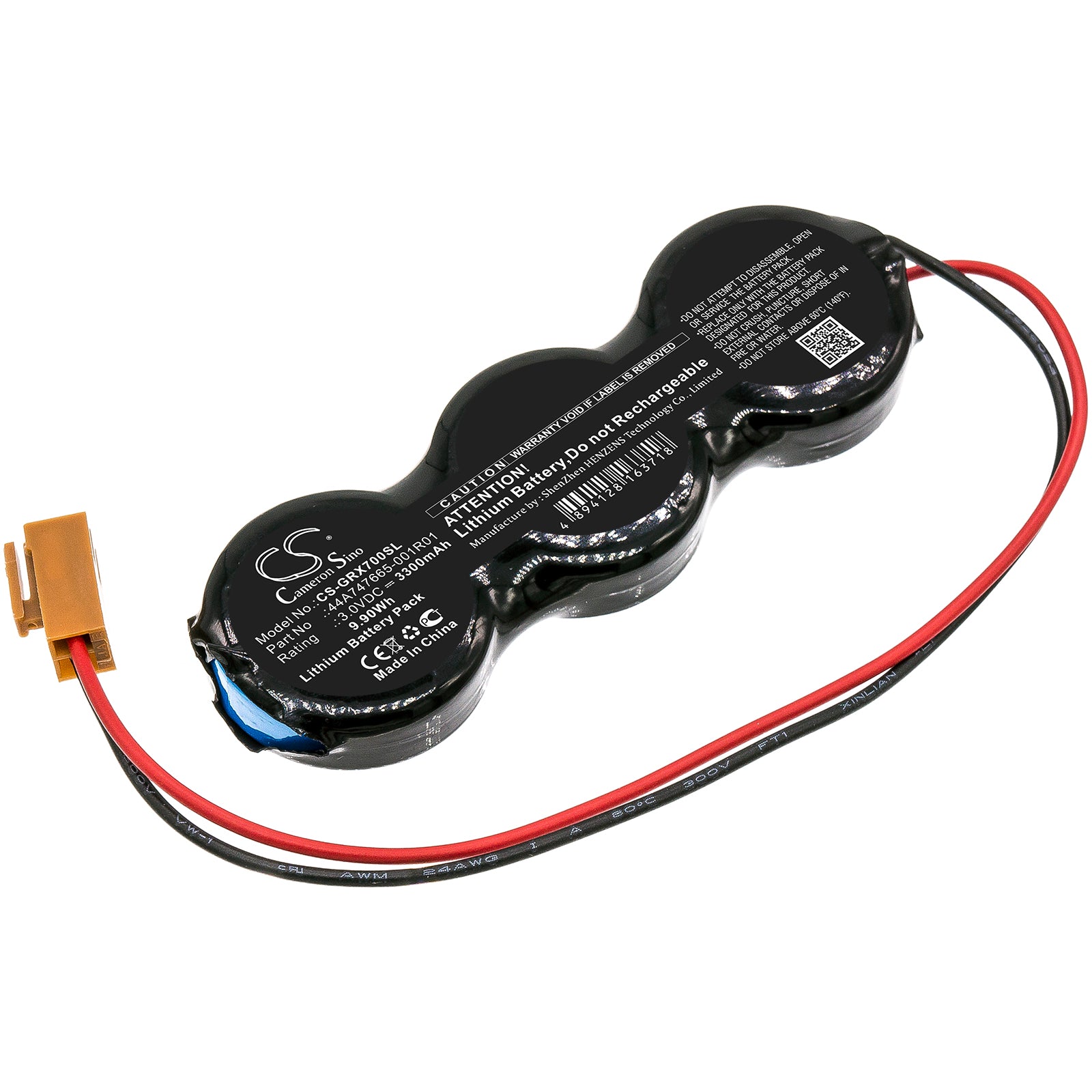 3300mAh Lithium Battery - Emerson CPU/CMU 310 & GE Fanuc RX7i/RX3i PLC - 3.0V 9.9Wh Backup Power