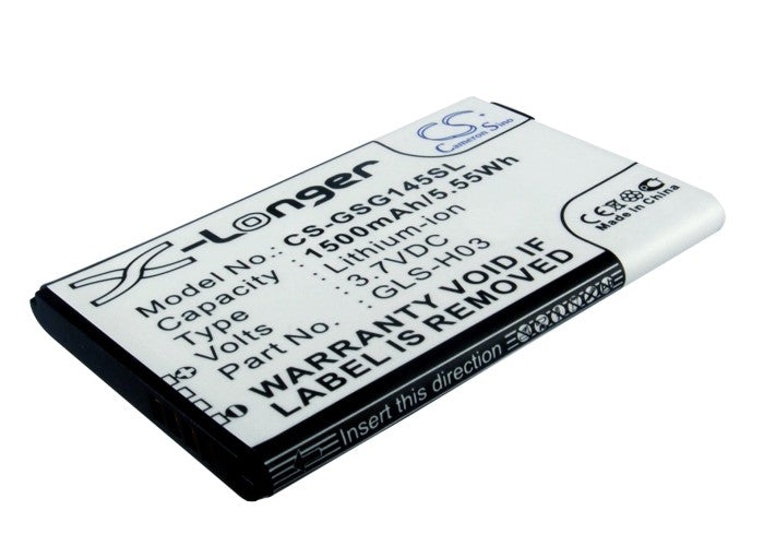 1500mAh Replacement Battery for Gigabyte G1345 Mobile & GSmart G1345 Phone - 3.7V Li-ion