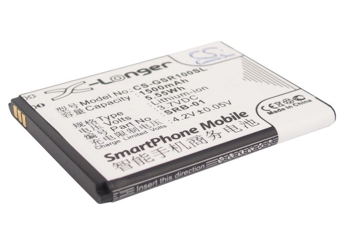 Gigabyte GSmart Rio R1 Battery - 1500mAh, 3.7V Li-ion Replacement Battery - SRB-01