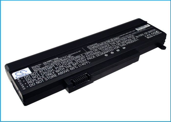 Gateway T6810 T6300 T1600 Series Laptop Battery - 6600mAh 11.1V Li-ion Replacement (205x69.06x22.32mm)
