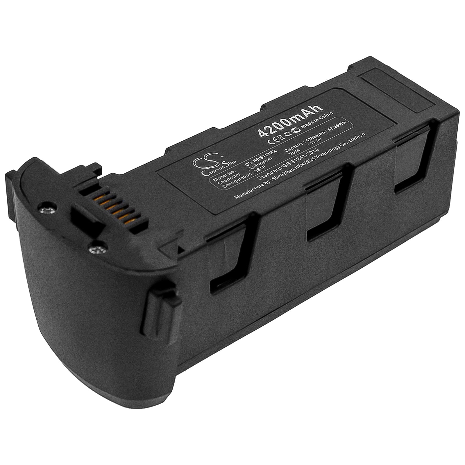 4200mAh Battery for Hubsan Zino H117S & Pro Drones: 11.4V Li-Polymer, Extended Flight Time