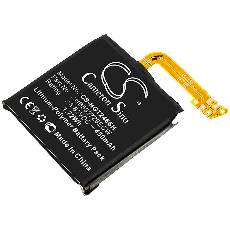 450mAh Battery for Huawei GT2 46mm, Magic Watch 2, GT2 Pro Smartwatch - MNS-B19 HB532729ECW Replacement