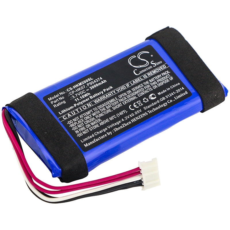 3000mAh Replacement Battery for Harman Kardon Onyx Mini Speaker - 3.7V Li-Polymer CP-HK07, Bluetooth Speaker Repair
