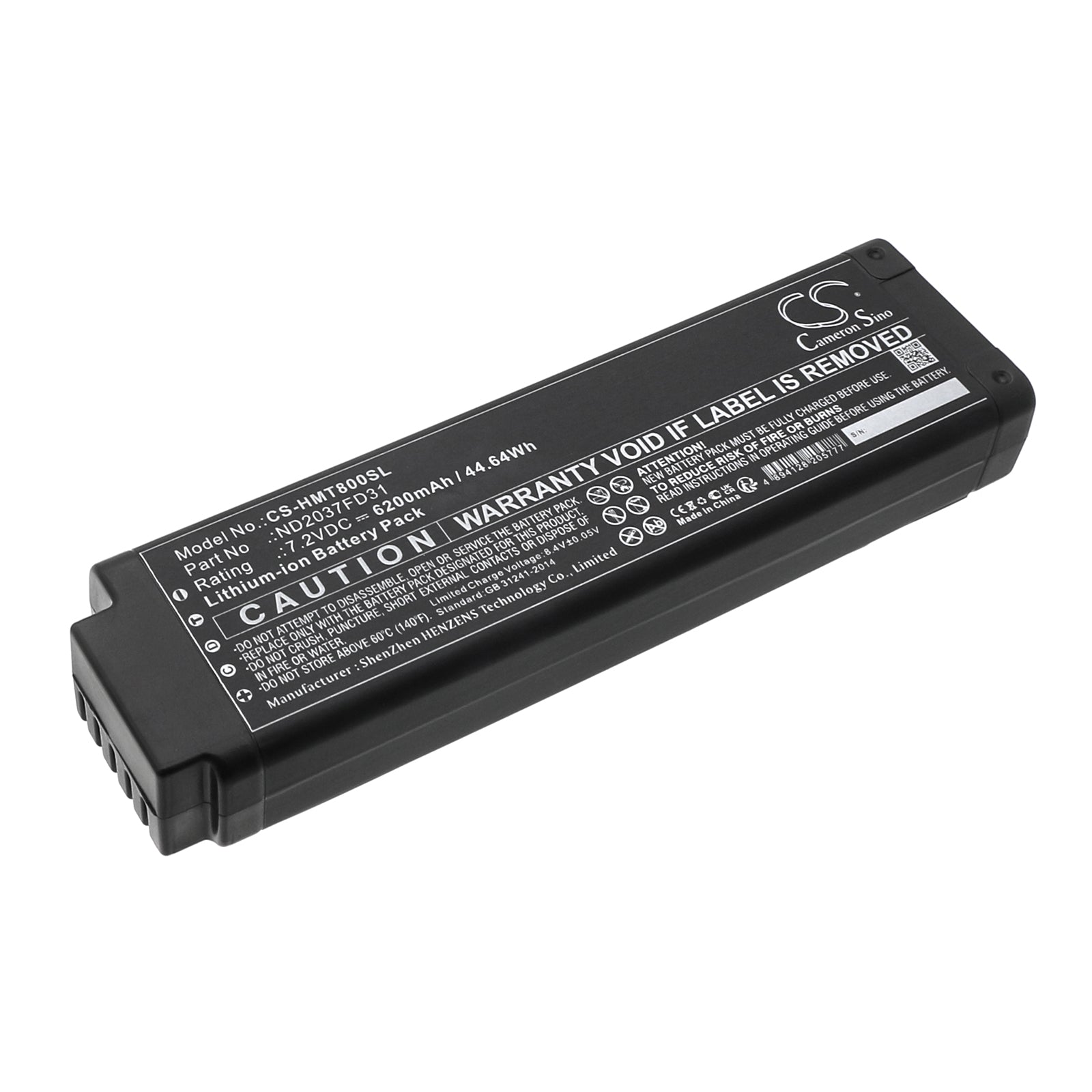 Hitachi X-MET8000 XRF Analyzer Replacement Battery - 6200mAh, 7.2V Li-ion, Replaces ND2037FD31