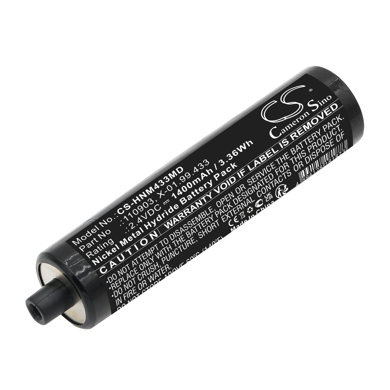 2.4V 1400mAh Ni-MH Rechargeable Battery for Heine NicaTron NC N Otoscope, Medical Diagnostic, 110903, X-01.99.433