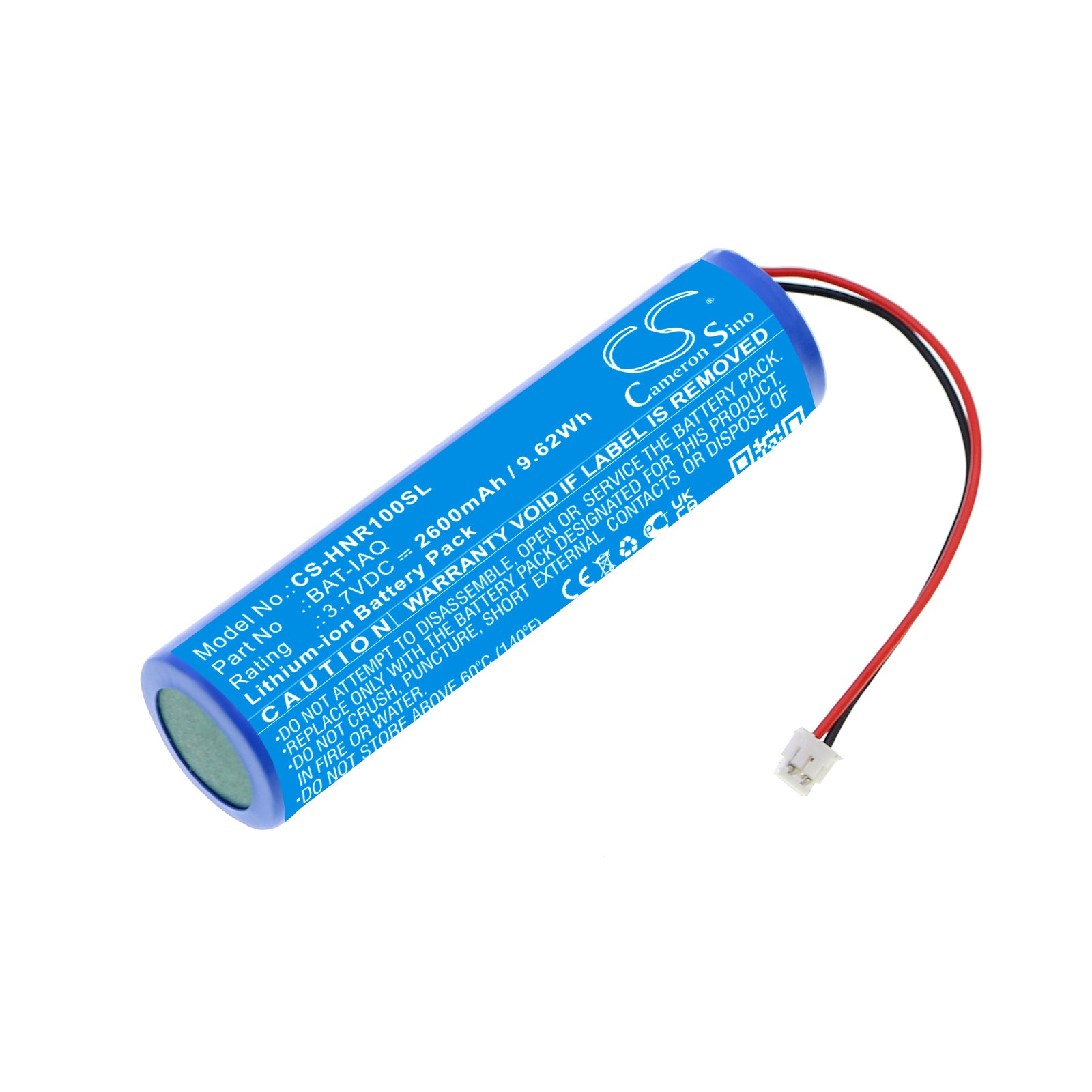 2600mAh Replacement Battery for Honeywell HAQSPA Air Quality Meter - 3.7V Li-ion, 9.62Wh