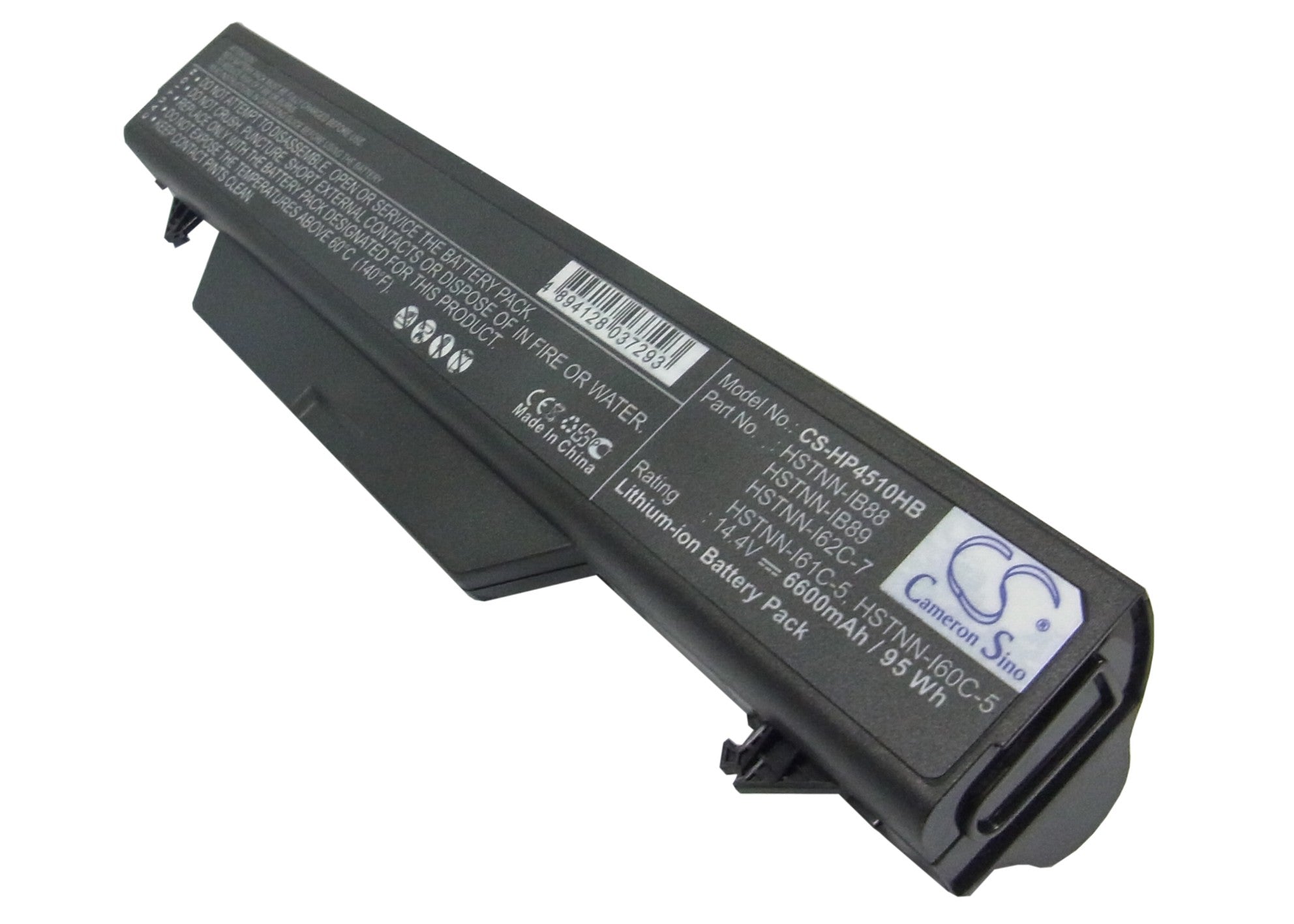 6600mAh Laptop Battery for HP Probook 4510s 4515s 4710s 4720s - Extended Life 14.4V 95Wh Replacement