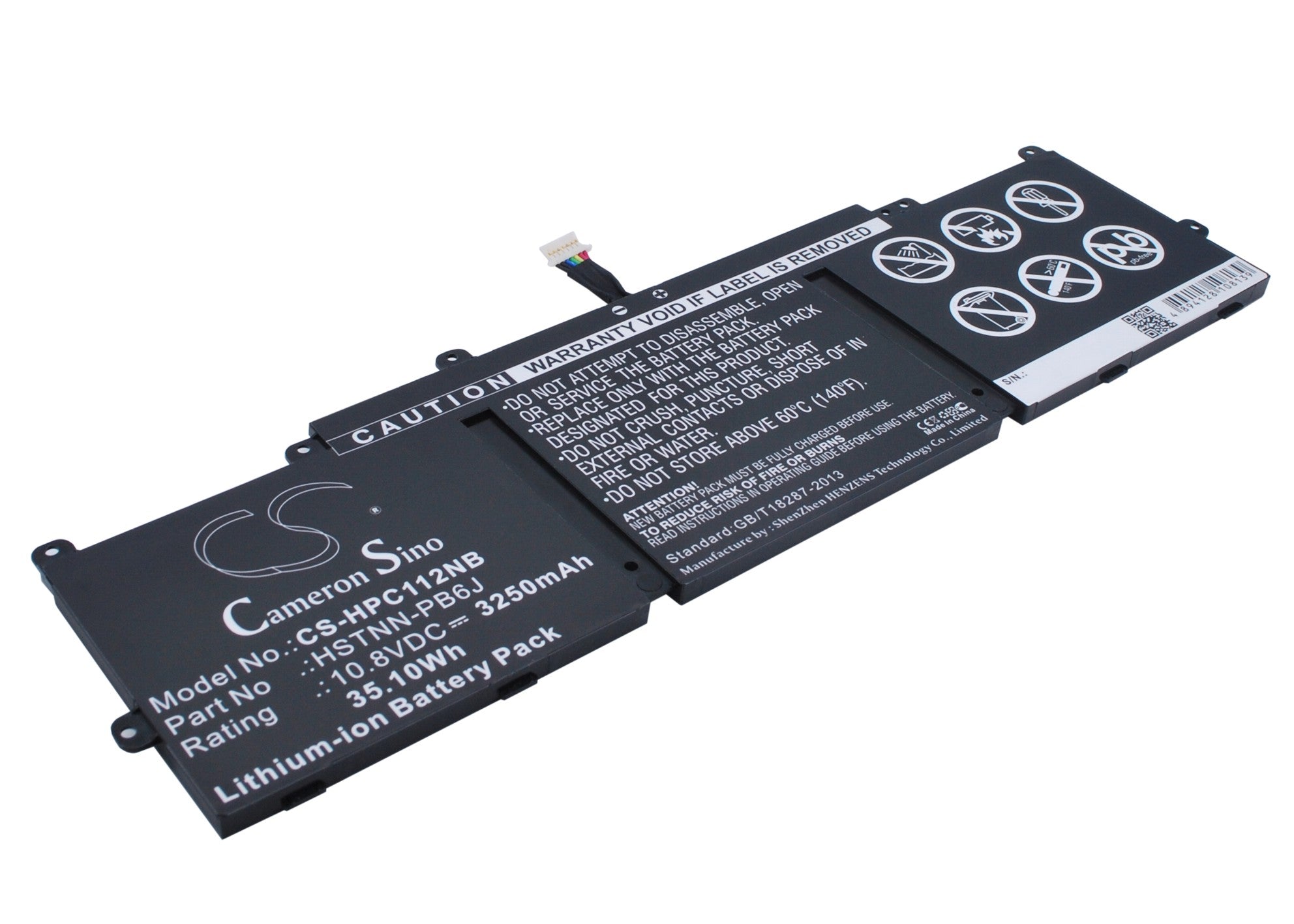 HP Chromebook 11 G3 G4 Laptop Battery: 10.8V 3250mAh Replacement - Premium Li-ion, 35.1Wh Power