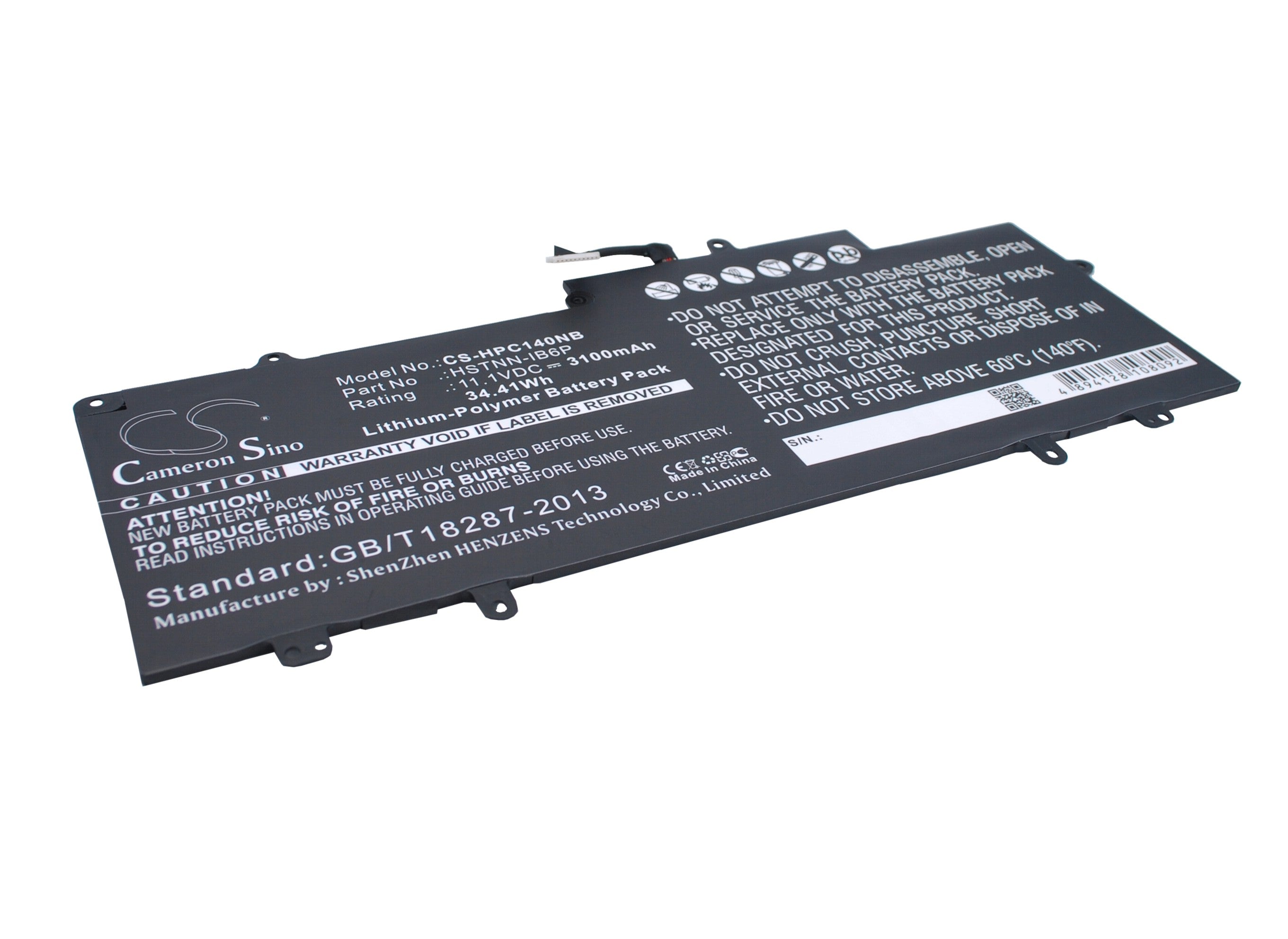 3100mAh Replacement Battery for HP Chromebook 14-X, Stream 14-Z Series - 11.1V Li-Polymer